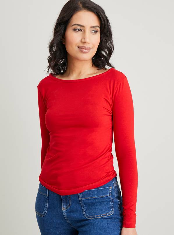 Buy Red & Green Wide Neck Slim Fit TShirt 2 Pack 12 Tshirts Argos